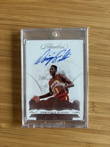 2017-18 Panini Flawless Dominique Wilkins Autographs On Card Auto HOF /25 Hawks - Bild 1 von 2