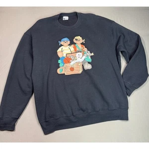 Vintage Pro Spirit Crewneck Sweatshirt XXL Halloween Bear Pirate Graphic 90's - Picture 1 of 3