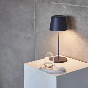 LED Batteria Tavolo Down Bianco Caldo 3000K Lampada Interno IP65 Grigio Ardesia - Foto 1 di 6