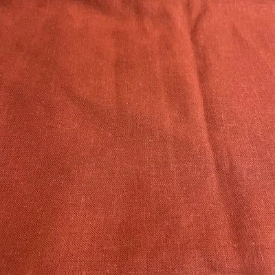 1 Yard Burnt Orange Linen Blend Fabric 52” Wide New - Image 1 of 2