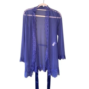 Conjunto de ropa interior de tanga Venus para mujer talla L/XL azul marino lencería sexy transparente - Imagen 1 de 6