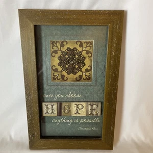 14”x 9” Framed Picture Christopher Reeve Quote Bx141 - Picture 1 of 5