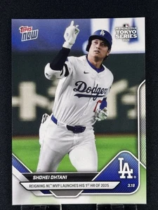 2025 Topps Now #5 Shohei Ohtani 1st Home Run Of 2025 LA Dodgers - Picture 1 of 2