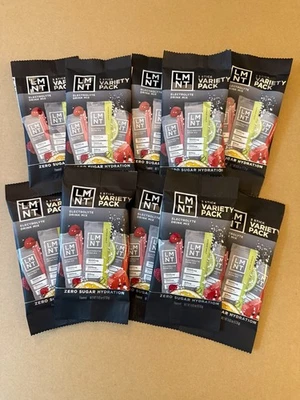 LMNT 3-Stick Variety Pack x10 - Electrolyte Drink Mix - Keto Hydration - Image 1 of 4