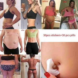1-30 Pcs Detox Slimming Belly Pellet Wormwood Navel Sticker Detox Slimming RIDS - Picture 1 of 12