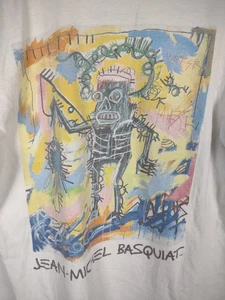 Jean Michel Basquiat Grafik Kunst T-Shirt Fischer der Männer Abstrakte Krone Medium - Bild 1 von 5