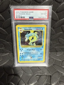 PSA 8 Pokemon Base Set 2 Gyarados 7/130 - Picture 1 of 2