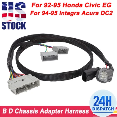 Arnés adaptador específico de chasis serie D serie B para Honda Civic EG 92-95 DC2 Foto 1 de 4