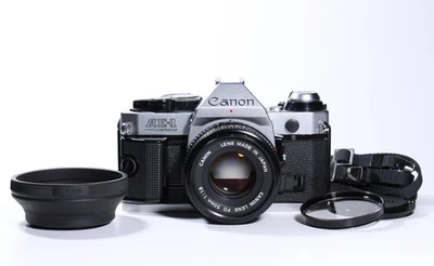 CANON AE-1 program + 1.8/50mm,guarnizioni nuove,no "asma",1 anno di garanzia - Immagine 1 di 4