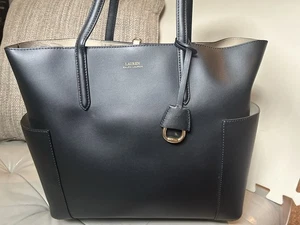 Bolso de Mano Ralph Lauren Grande de Cuero Carlyle Trasero - Imagen 1 de 9