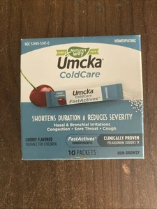 Nature's Way Umcka ColdCare Kids FastActives Powder Packets, Cherry, 10 Count - Picture 1 of 2