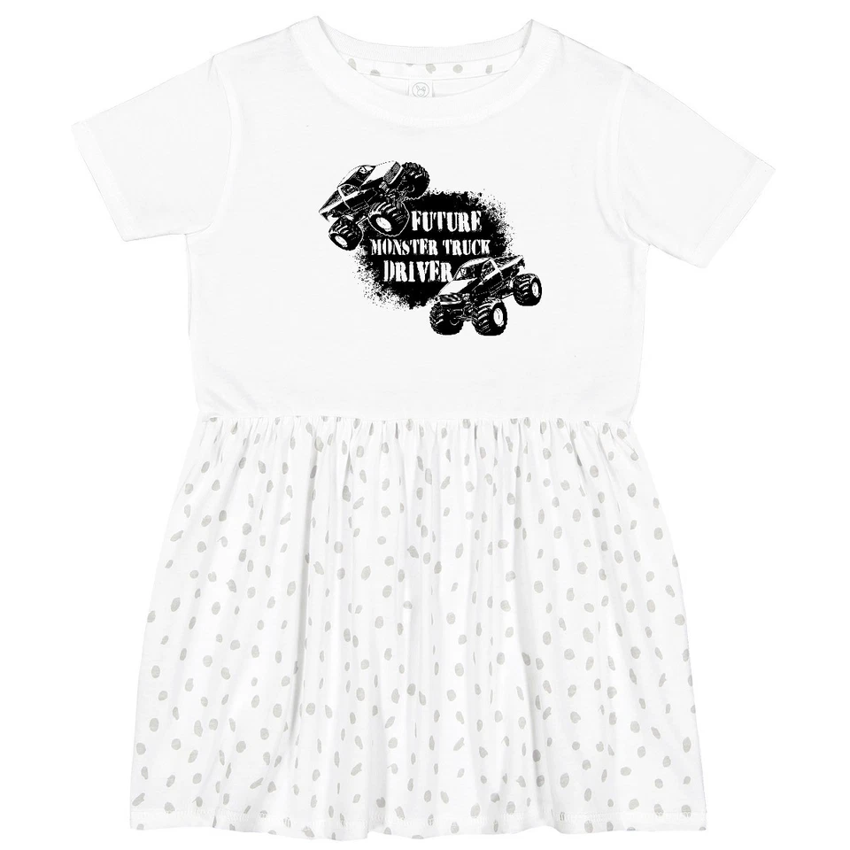 Inktastic Future Monster Truck Driver Niño Pequeño Vestido Camiones Big Lover Muddy Foto 1 de 1