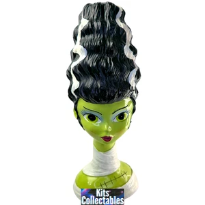 Bella Lux Decorazione Halloween Sposa di Frankenstein Testa Verde Busto TikTok Virale Nuovo - Foto 1 di 8