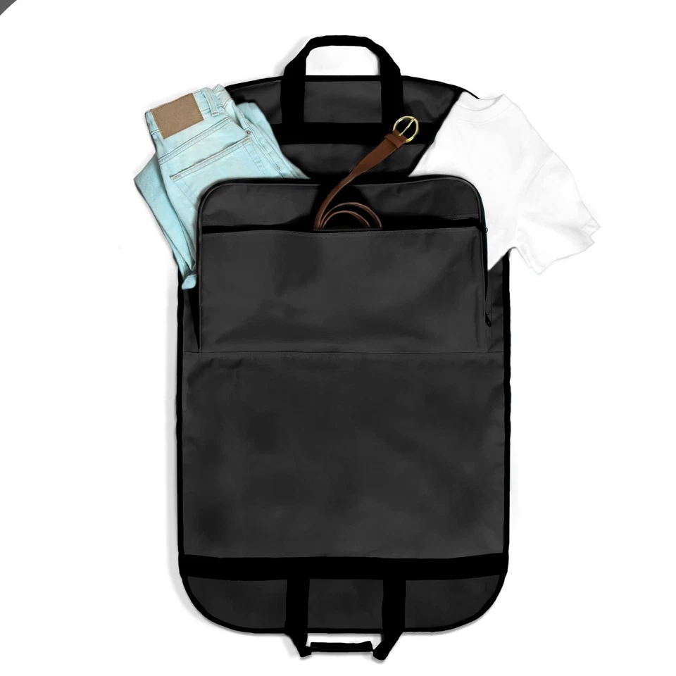 39 Inch Foldable PVC Business Garment Bag Cover Hanging Storage Suits Dress