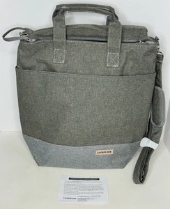 LocknLock Insulated Tote Bag Beach Refrigerator With Handles 17” Stone Gray New - Picture 1 of 24