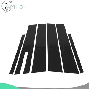 Black Pillar Posts Door Trim For Ford Taurus (Keyless) 10-15 6pc Set Cover Kit - Bild 1 von 7