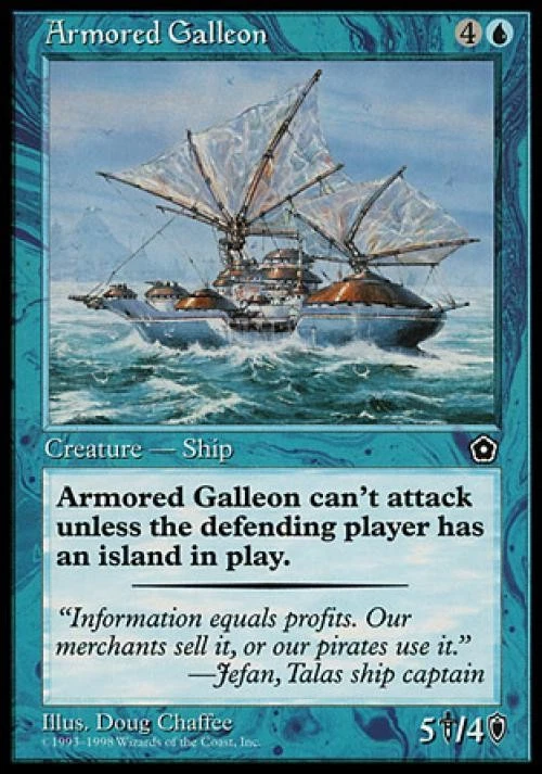 Armored Galleon - Light Play MTG Portal Second Age - Image 1 of 1