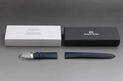 [Nuevo] GRAND SEIKO Correa de Cuero Banda Cinturón Evolution 9 Azul Marino 23mm De JAPÓN Foto 1 de 4