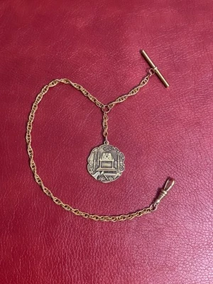 Old Antique Vintage Pocket Watch Chain FOB Masonic Alter Fob - Image 1 of 4