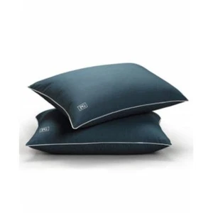 Pillow Guy Down Alternative Overstuffed Pillows 2-Pack King Side Back Navy/Teal - Picture 1 of 6