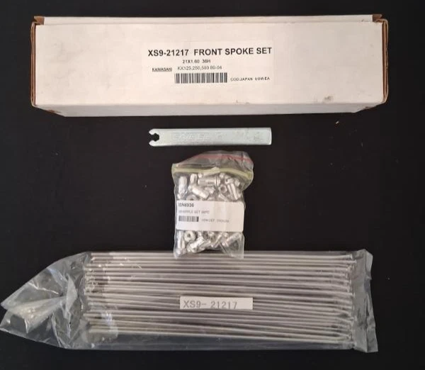 Juego de radios de rueda trasera Excel - 21x1,60 motocicleta bicicleta de calle moto cross XS8-21217 Foto 1 de 1