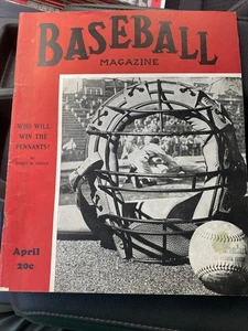 APRIL 1938 BASEBALL MAGAZIN Joe Cronin Red Sox INNENDECKEL gefüllt mit Größen - Bild 1 von 22