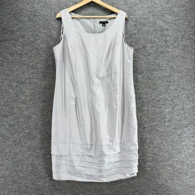 Vestido Le Bos Mujer 14W Plus Gris Cambio Midi Sin Mangas Forrado Cremallera Sin Mangas Foto 1 de 4