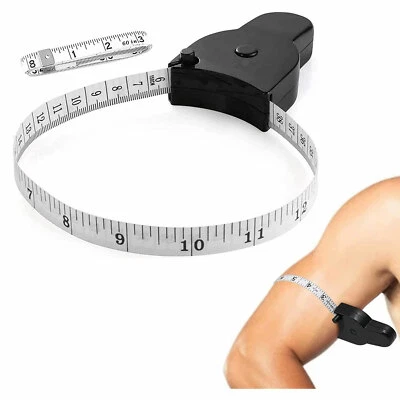 1.5M Automatic Telescopic Tape Measure Body Waist Chest Arms Legs Measure Tape - Image 1 of 4