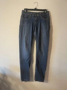 Tyte Jeans Damen Größe 7 blau Denim dunkel gewaschen niedrig erhöht Stretch dünn gerade - Bild 1 von 12