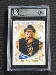 THE GODFATHER 2021 TOPPS HERITAGE WWE A&G SIGNED AUTOGRAPHED CARD BAS AUTHENTIC - Picture 1 of 2