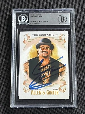 THE GODFATHER 2021 TOPPS HERITAGE WWE A&G SIGNED AUTOGRAPHED CARD BAS AUTHENTIC - Image 1 of 2