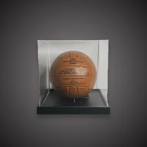 Signed Sir Geoff Hurst FIFA World Cup Final 1966 Ball In A Acrylic Case £299 - Picture 1 of 12