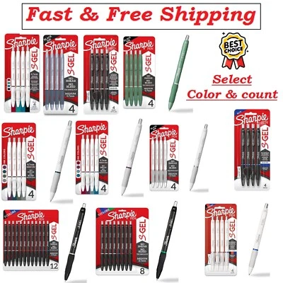 Canetas Sharpie S-Gel, canetas de tinta gel barril da moda, (selecione sua cor e contagem) - Imagem 1 de 4