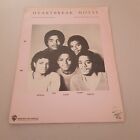 The Jackson 5 - Heartbreak Hotel Rare 1980 US Sheet Music Michael Jackson