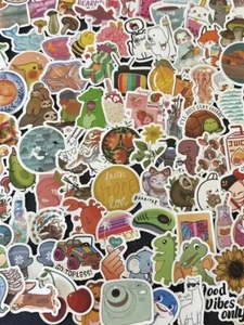 100 Water bottle Stickers Random bomb Vinyl Laptop Decals cute Sticker1 - Picture 1 of 1