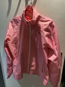 Pink Adidas Climaproof Shellsuit Rain Jacket Windbreaker Golf Ladies Medium VCG - Picture 1 of 4