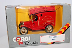 Corgi Classics Ford Model "T" Van  #C865/3 Kalamazoo Fire Deptment  1:43s - Picture 1 of 9
