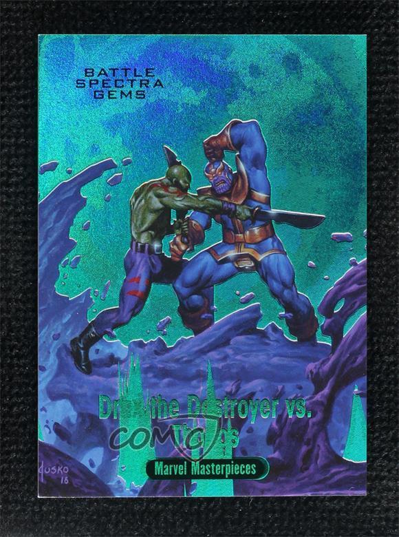 2016 Marvel Masterpieces Battle Spectra Gems 96/99 Drax The Destroyer Vs Thanos