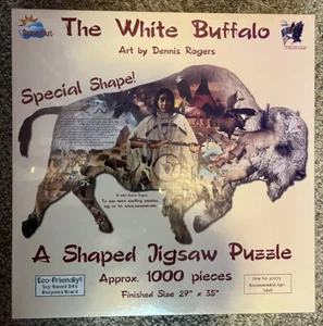 The White Buffalo - A  Shaped Jigsaw Puzzle (1000 pc) 27x35 - Picture 1 of 6