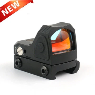 Red Dot Reflex Sight Scope for Pistol Glock 17 19 w/20mm Rail Base Mount - Image 1 of 4
