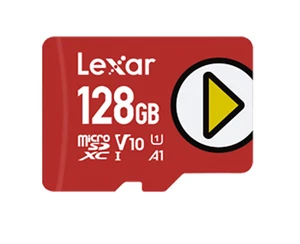 Lexar PLAY MicroSDXC 128 Go Classe 10 UHS-I/U1 A1 V10, LMSPLAY128G-BNSNG - Photo 1/1
