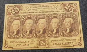 25 CENT FRACTIONAL POSTAL CURRENCY-NEAR UNC CONDITION - Picture 1 of 2