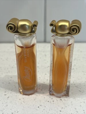 Lot of 2 VTG Givenchy Organza Perfume Travel Mini .25 ounce EDP Eau de Parfum - Image 1 of 2