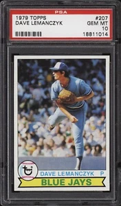 1979 Topps #207 Dave Lemanczyk - Azulejos - PSA 10 - 18811014 - tarjeta de béisbol - Imagen 1 de 2