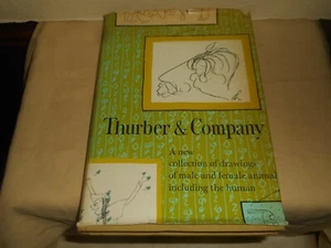 THURBER & COMPANY A New Collection of Drawings Male & Female James Thurber HC/DJ - Picture 1 of 24
