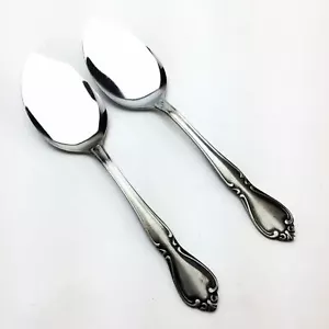 AMC Large Jelly Knife Creon Stainless Steel Flatware Silverware Japan 2Pc Set - Picture 1 of 8