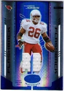 THOMAS JONES 2004 Leaf Certified Materials Mirror Blue Game Jersey 41/50 Card - Picture 1 of 2