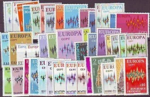 Tema Europa ** Año completo 45 sellos ( Sin Andorra Española ) - Bild 1 von 1