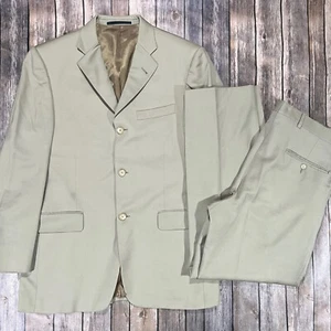 Burberry London Suit Blazer Sport Coat Pants 38S Mens 32x30 Mens Beige Jacket - Picture 1 of 17