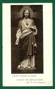  santino holy card  Image Pieuse Sacro Cuore di Gesù - Picture 1 of 1